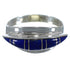 Sterling Silver Southwest Lapis Inlay Ring Size 8 EX45033